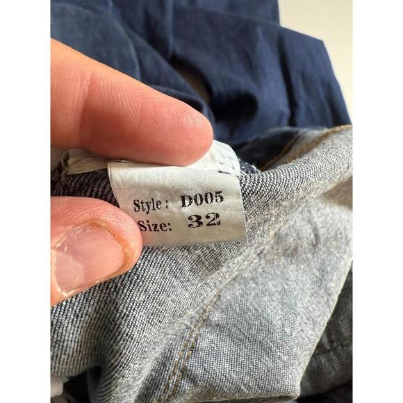 Barbell Apparel Denim Jeans Men 32x32 Dark Wash Straight Athletic Fit Stretch - Picture 5 of 7